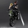 Square Enix Play Arts Kai Final Fantasy VII Remake Jessie & Cloud & Motorcycle Set