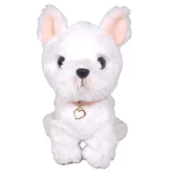 PUPS! Medium White Terrier Plush